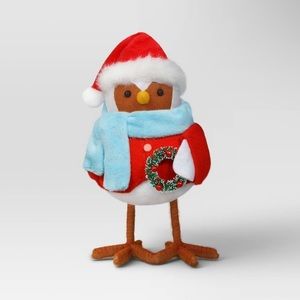 6.5" Featherly Friends Fabric Bird
Christmas Figurine Wondershop Red/Brown